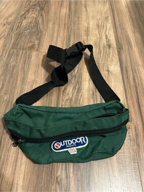 Outdoor Products Green Waist Bag with Adjustable Strap